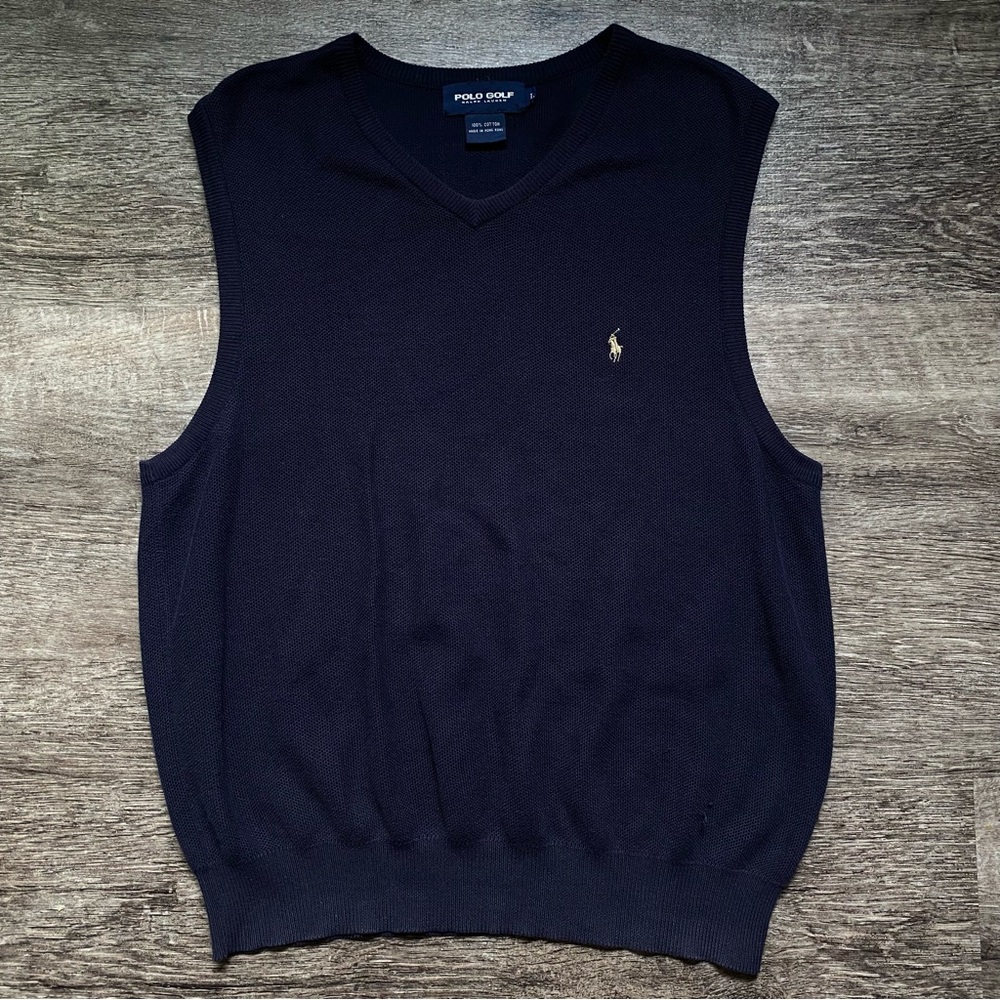 Vintage Polo Golf Ralph Lauren Sweater Vest Size Large